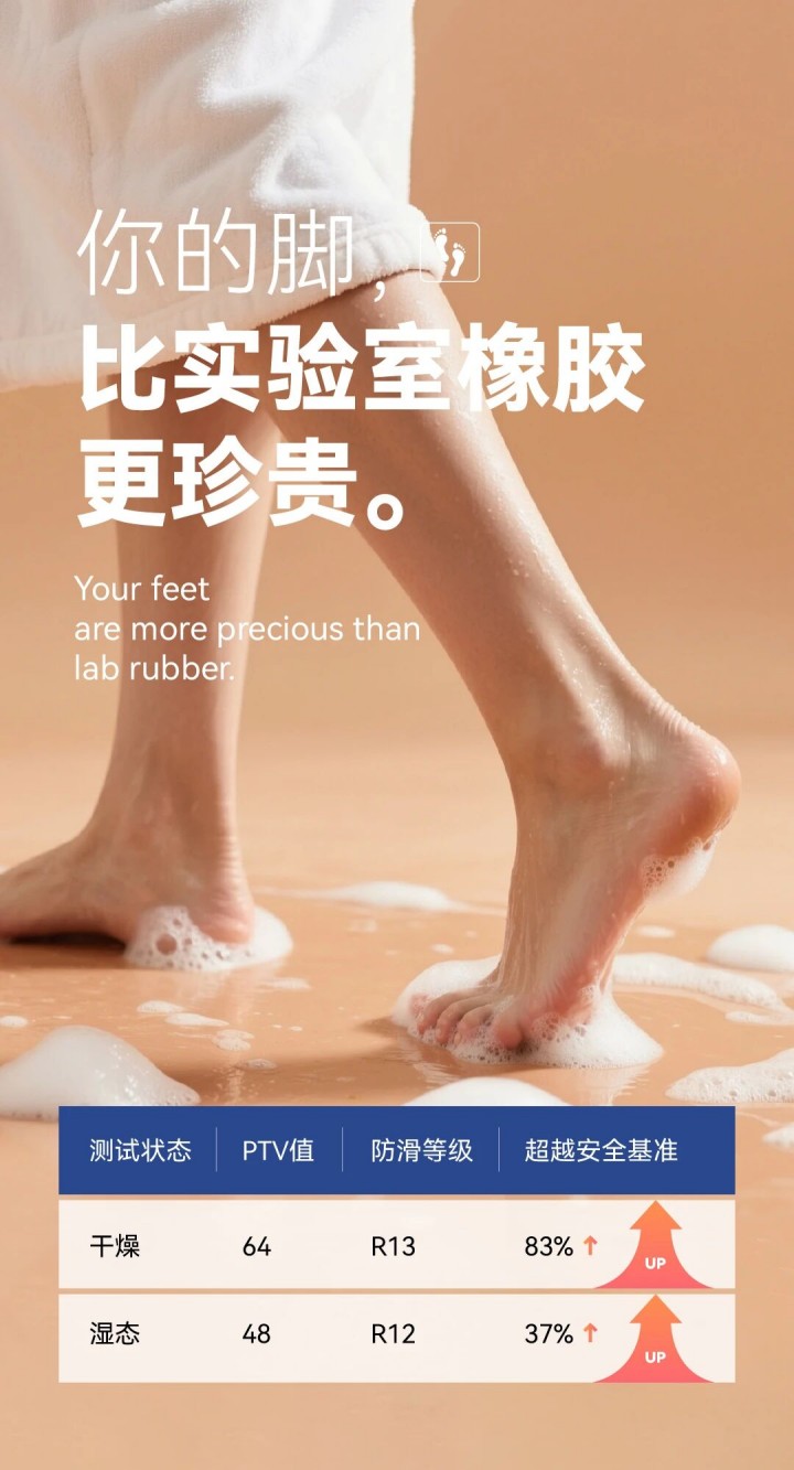 防滑添一證！德國(guó)萊茵TüV認(rèn)證 x 萬(wàn)磊微水泥